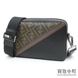 Fendi Cam Brown Bag FF Monogram Black Zucca camera shoulder Bag